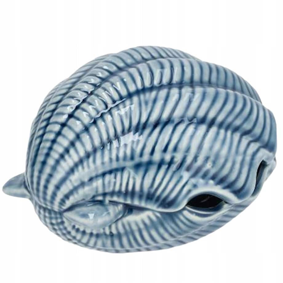 FIGURKA MUSZLA MARYNISTYKA RAFA KORALOWA CERAMICZNA MUSZELKA OZDOBA BIAŁA