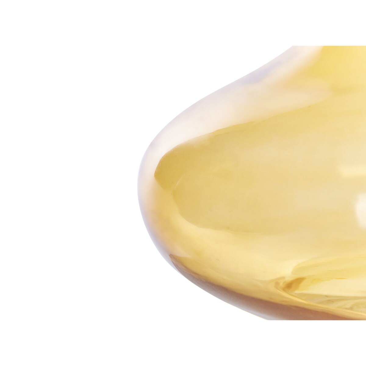 Wazon na kwiaty szklany żółty PANEER