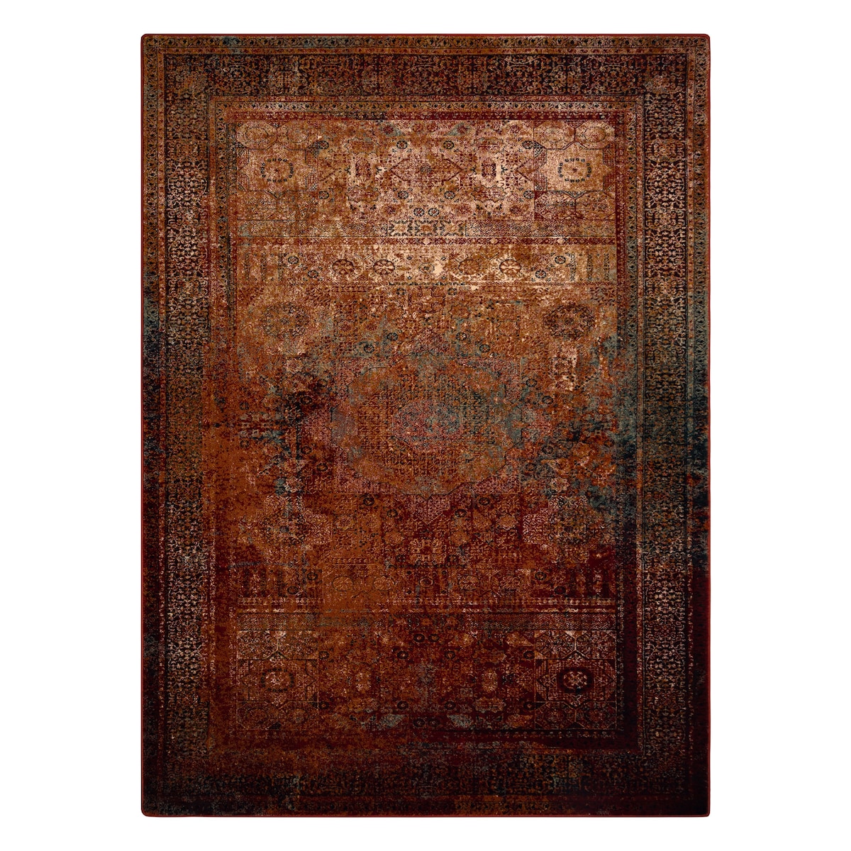 Dywan wełniany OMEGA MAMLUK Rozeta vintage 200x300 cm