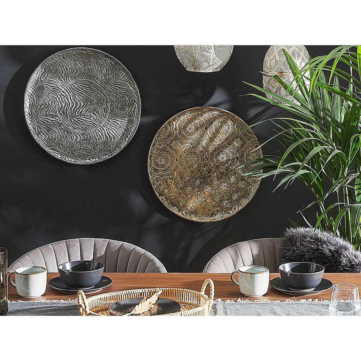 Taca dekoracyjna złota KITNOS