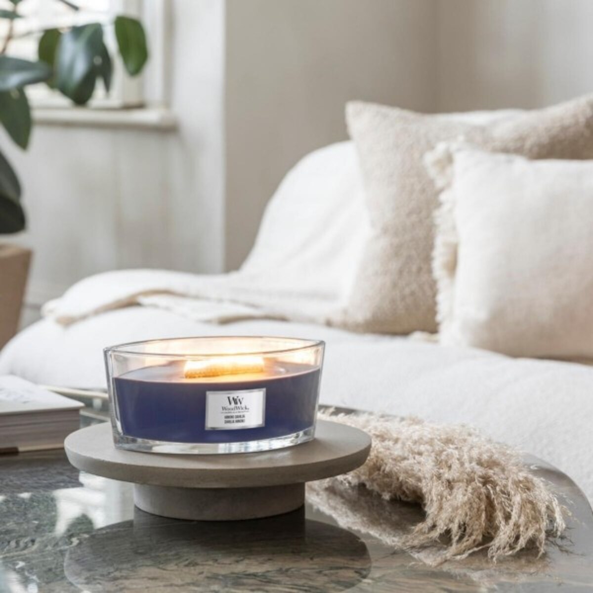 WoodWick świeca Elipsa HINOKI DAHLIA