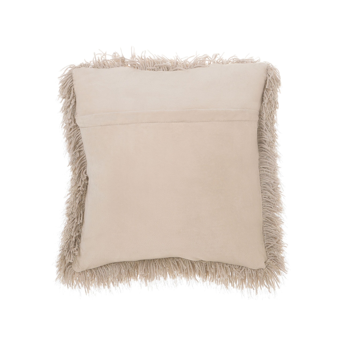 2 poduszki dekoracyjne włochacze 45 x 45 cm beżowe CIDE