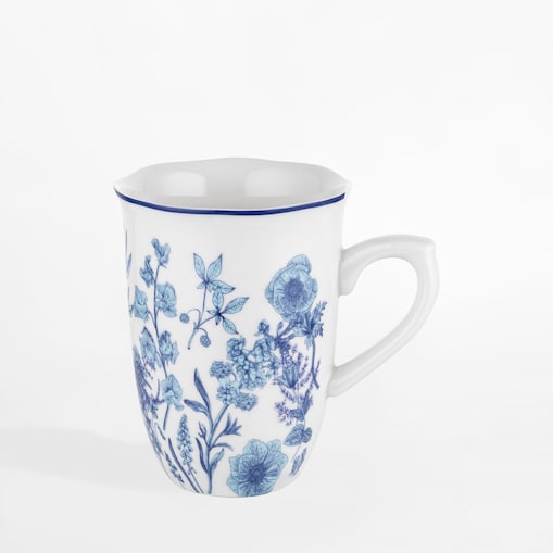 Zestaw 2x Kubek Ceramiczny 380 ml Kubki do Kawy Herbaty napoje Kwiaty boho