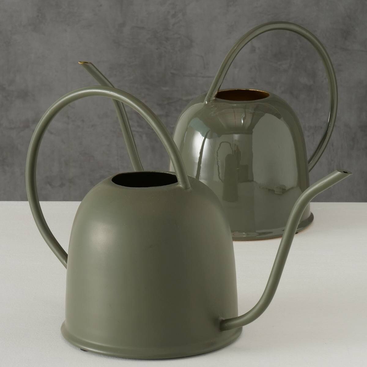 Metalowa konewka Jaryna, emaliowana, 23 cm