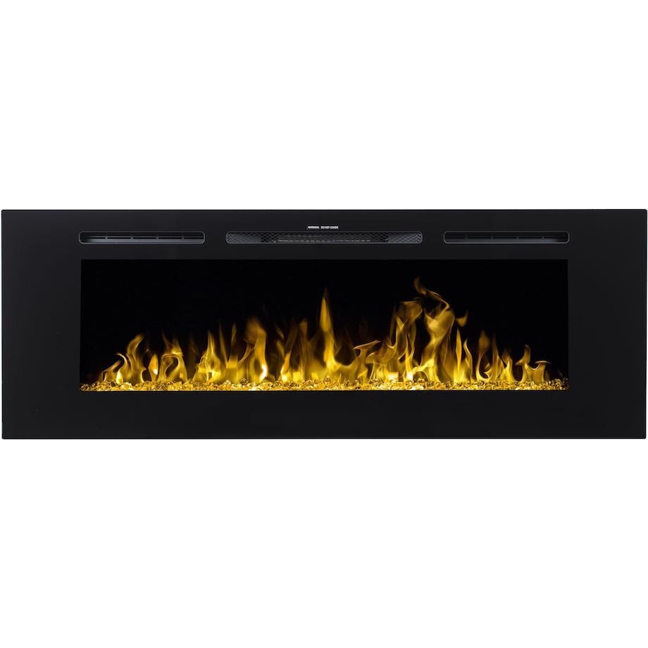 Kominek elektryczny AFLAMO Majestic 26 - ścienny i do zabudowy - 66x42x12 cm - kominek LED z funkcją grzania 750/1500 W