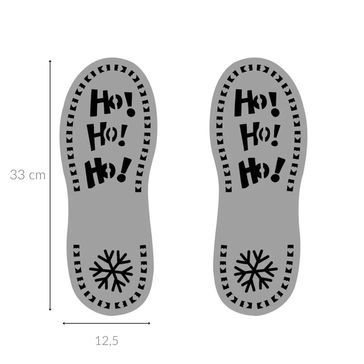 Szablon butów Mikołaja, 33 cm