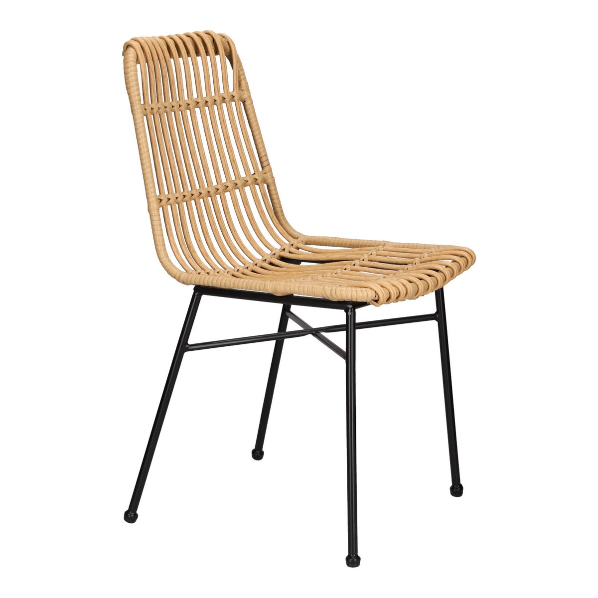 Zestaw 4 KRZESŁA Surabaya technorattan i stal profilowane