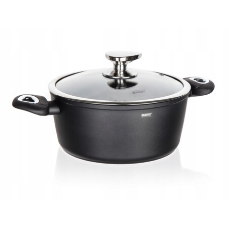 GARNEK aluminiowy 4,2L do gotowania obiadu zupa jedzenia kuchenny pudełko