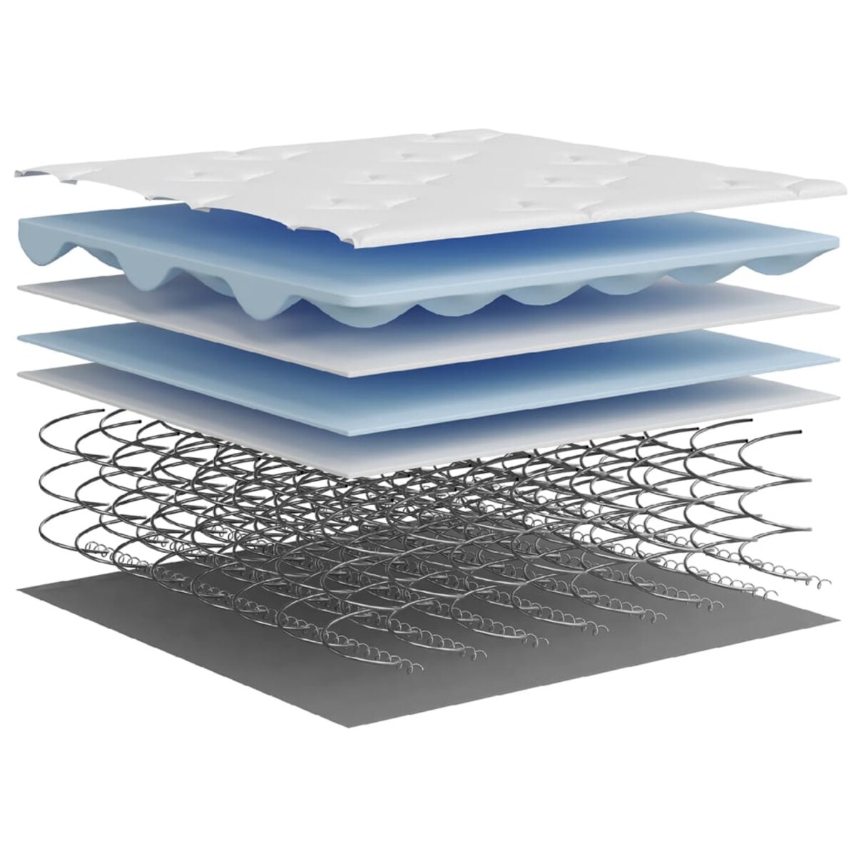 vidaXL Materac bonellowy, twardość średnia, 70x200 cm