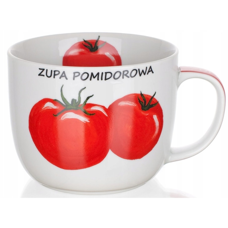 KUBEK miska na zupę DO POMIDOROWA z przepisem 730 ml banquet na prezent