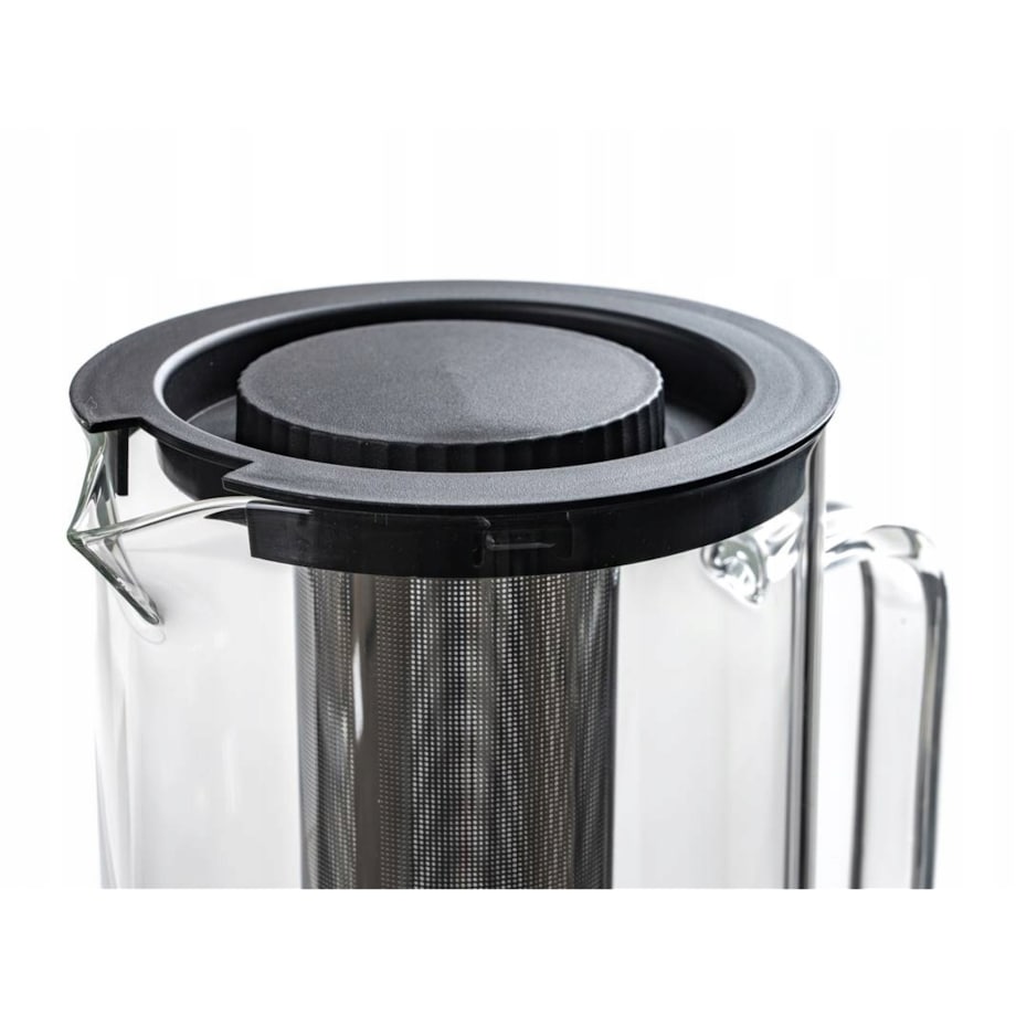 DZBANEK SZKLANY Z ZAPARZACZEM 2,5 L banquet sitko na herbatę zioła napoje