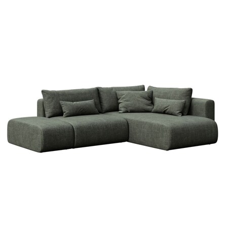 Lumine Sofa narożna - zielona