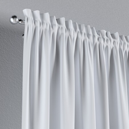 Zasłona na kanale z grzywką 1 szt. 130x260 biały