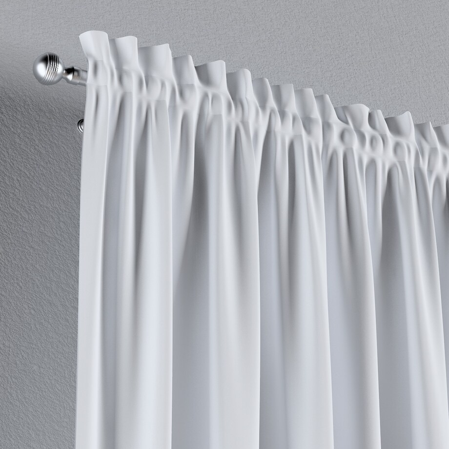 Zasłona na kanale z grzywką 1 szt. 130x260 biały