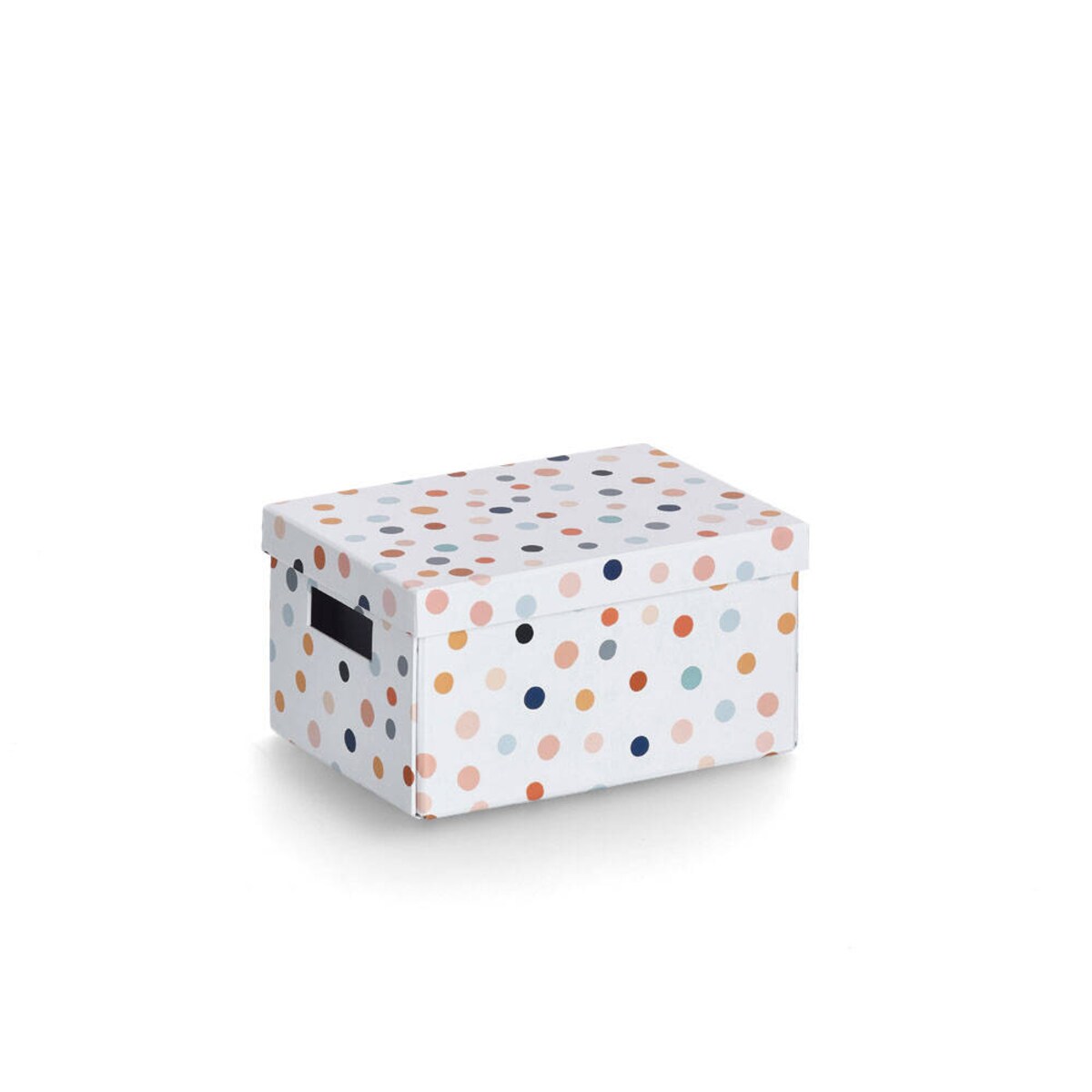 Kartonowe pudełko z pokrywą DOTS, 18 x 25 x 13 cm