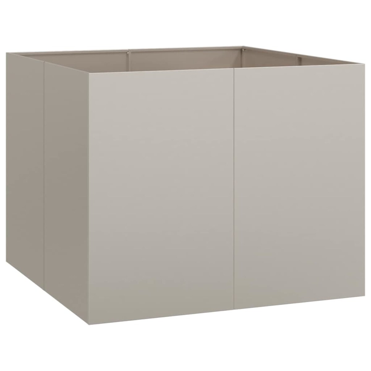 vidaXL Doniczka Rusty 100x100x80 cm Stal nierdzewna