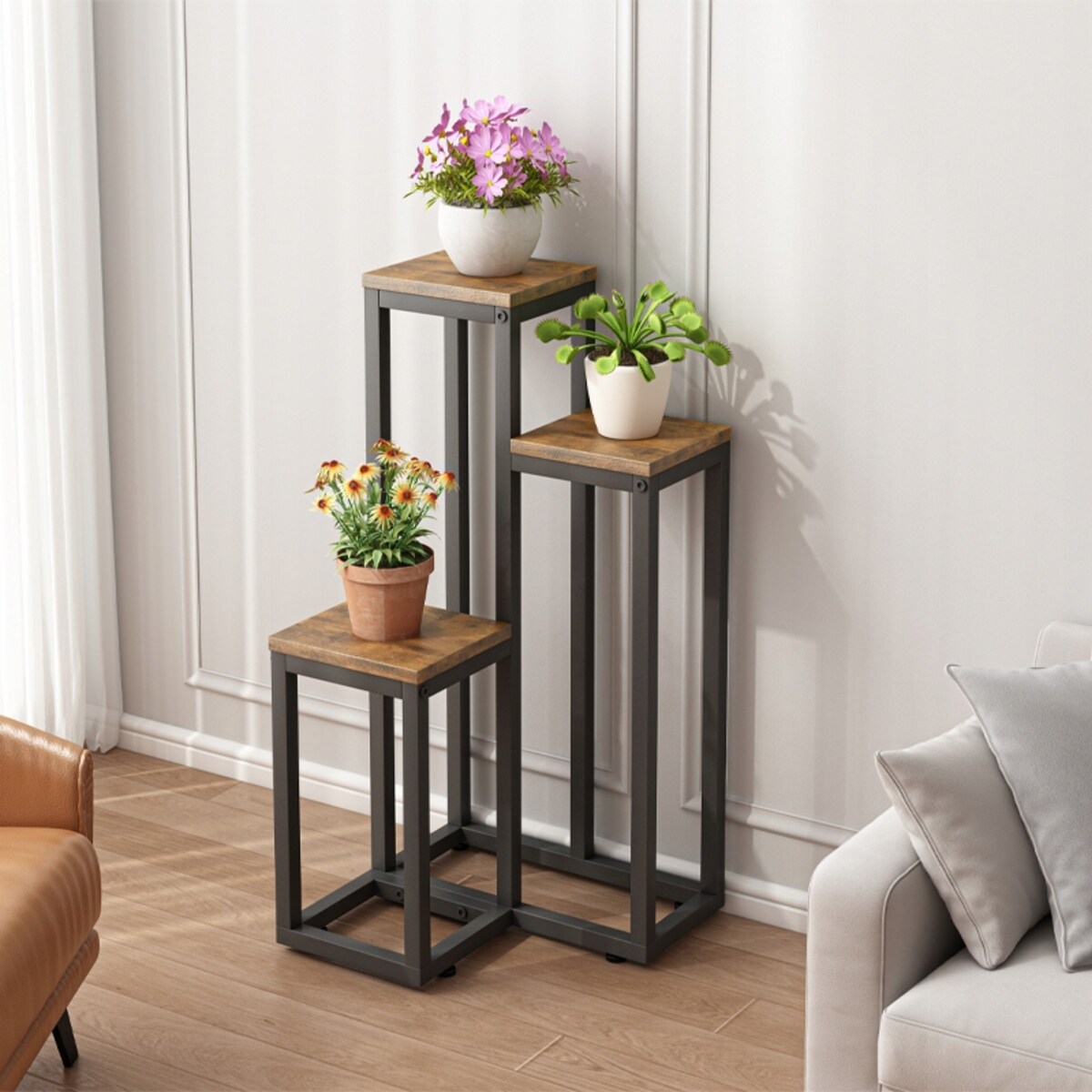 Kwietnik Stojak Na Rośliny Kwiaty Doniczki Rustykalny Regał Metalowy Loft