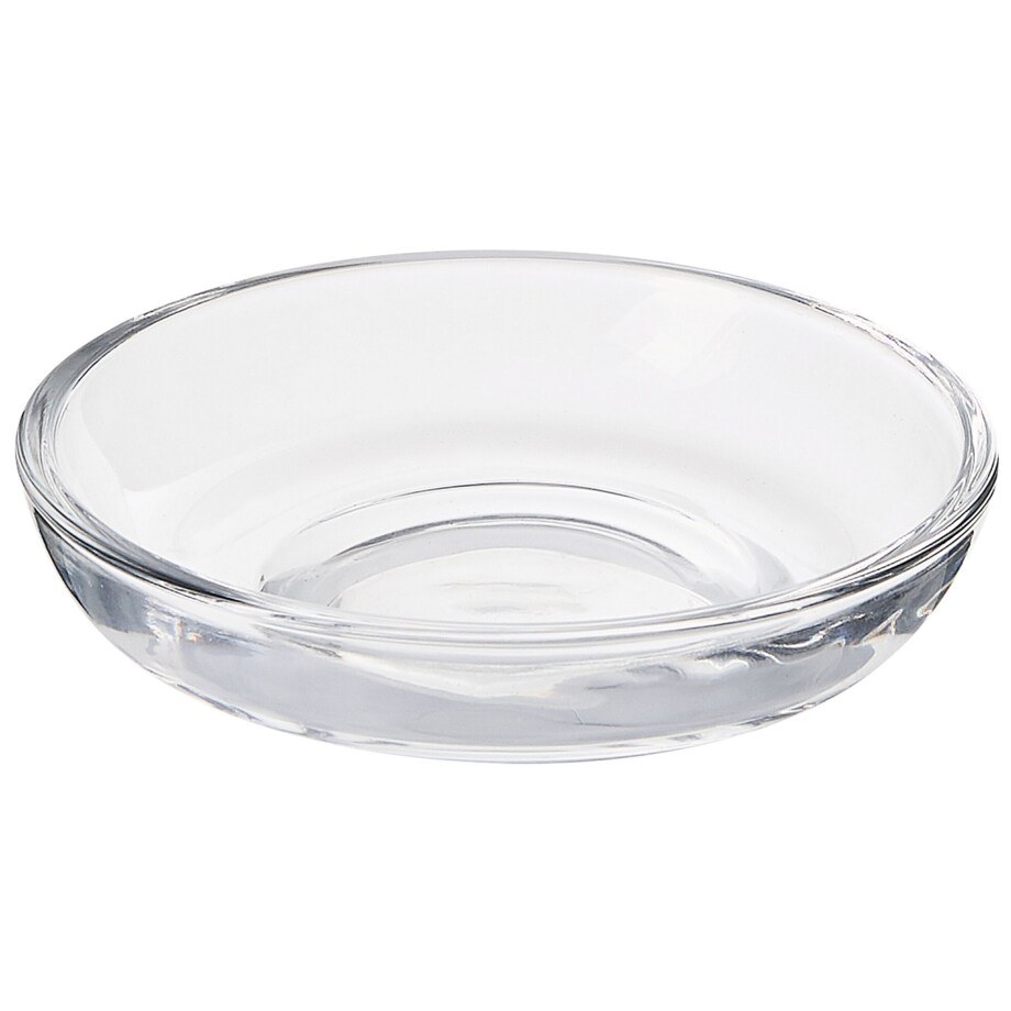 4-częściowy zestaw akcesoriów łazienkowych szklany przezroczysty SONORA