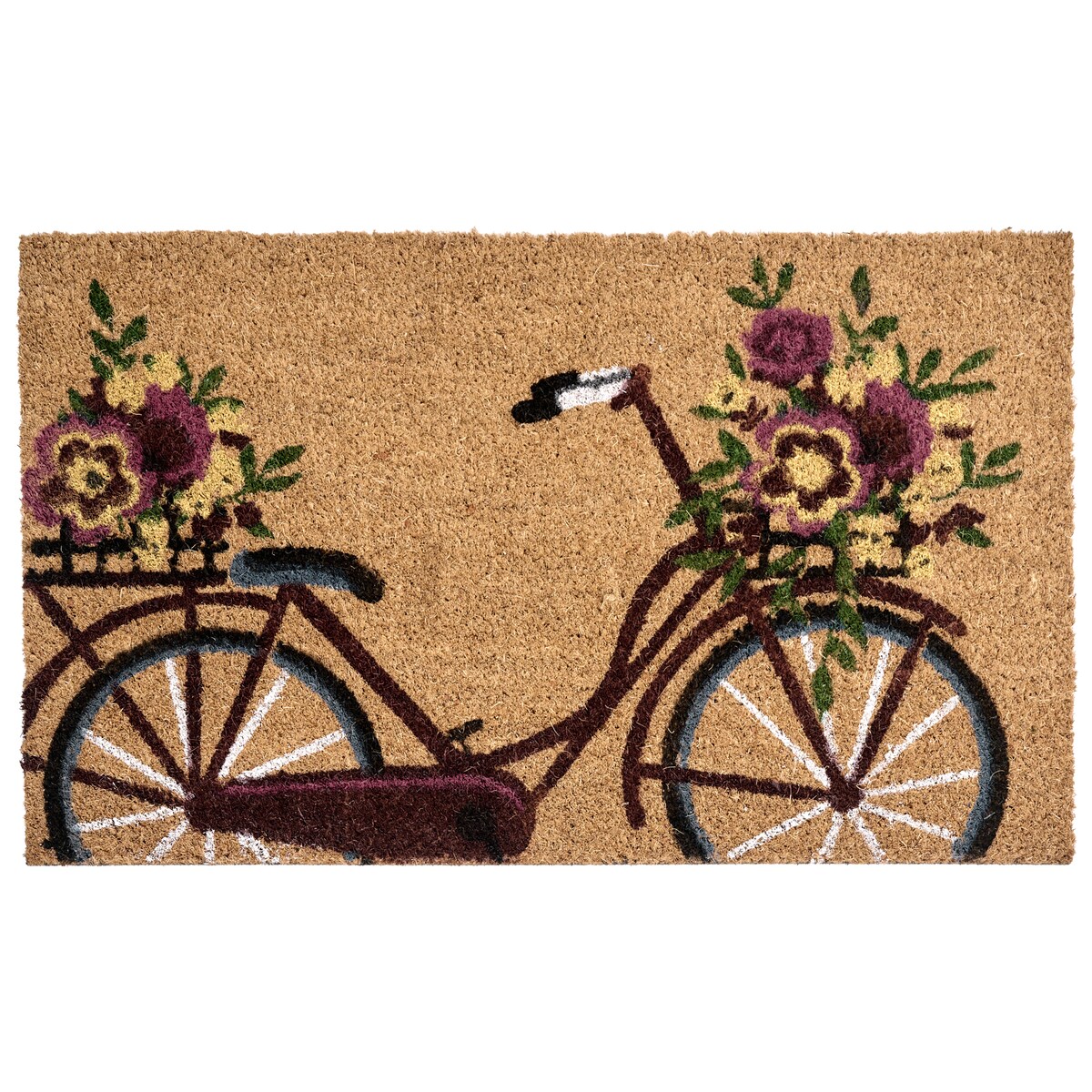 Wycieraczka AVAK Naturalny 45 x 75 cm Rower Włókno kokosowe