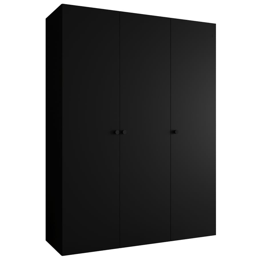 Szafa uchylna otwierana PARMA 1 150 wys. 202 cm Czarny + u. Czarny