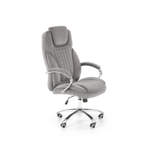 Fotel biurowy KING 2 VELVET szary