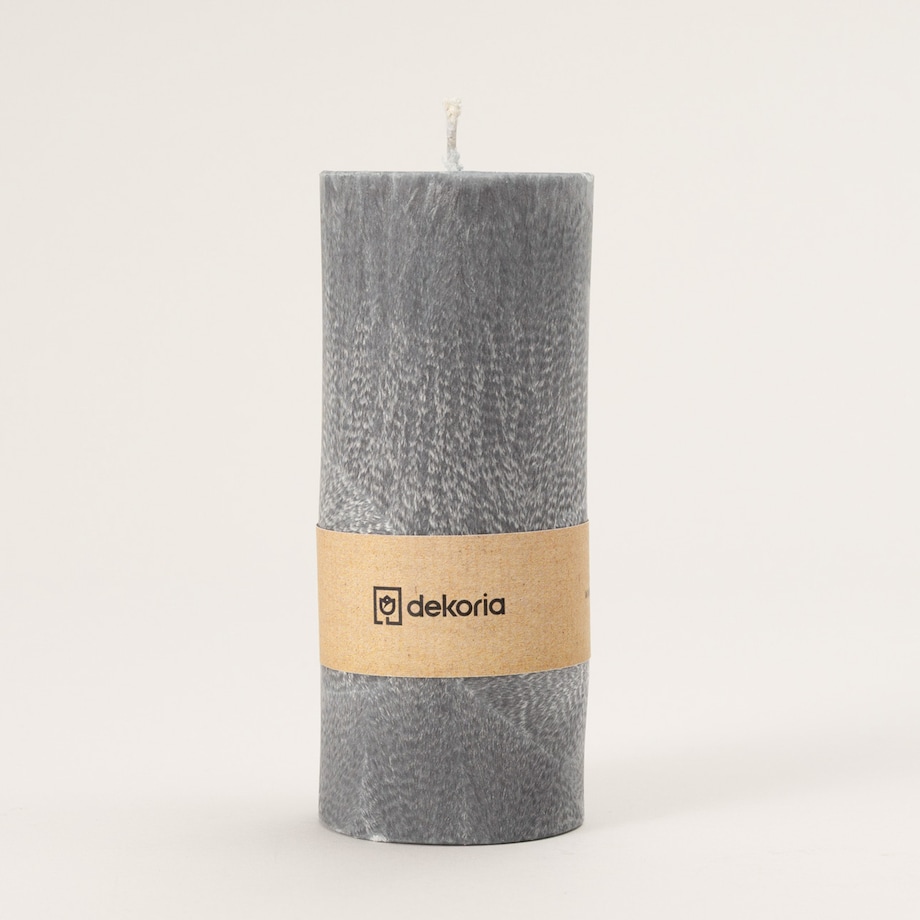 Świeca zapachowa palmowa walec Grey, 6,5x6,5x16 cm