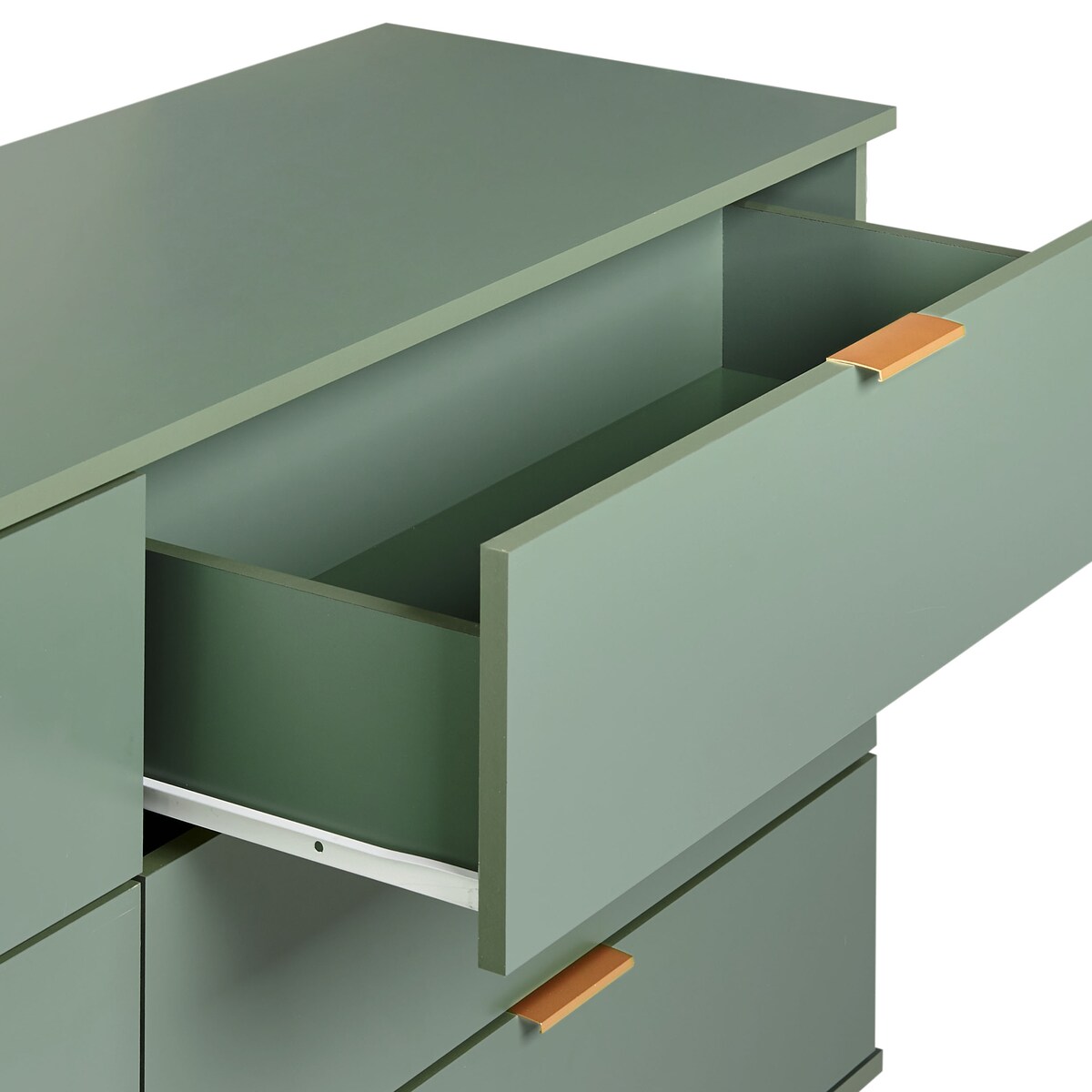 Komoda 6 szuflad WALPOLE Zielony
