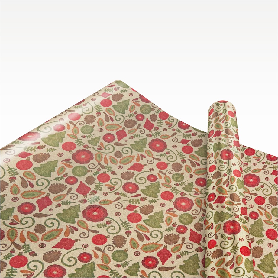 Papier Prezentowy Do Pakowania Prezentów 25 m MEGAROLKA Świąteczny Do Paczek Boże Narodzenie Ozdobny