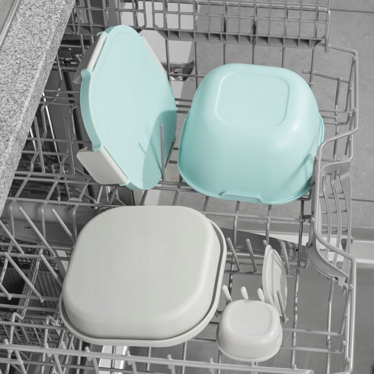 XAVAX pojemnik na żywność 1,4l lunchbox 3 komory + widelec, do zmywarki