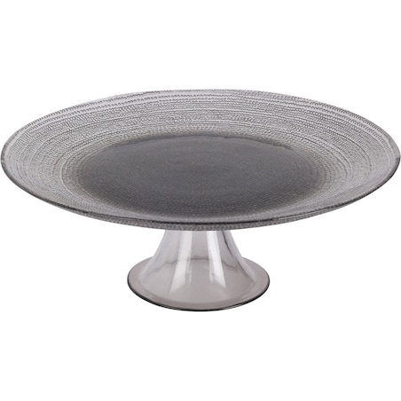 Szklana patera na ciasto LAKRIS, Ø 28 cm