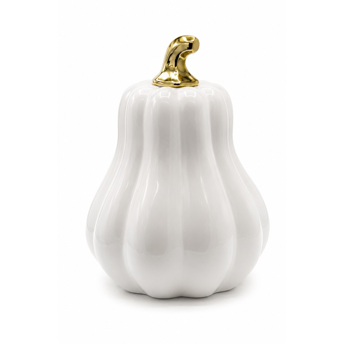 Dekoracja - dynia ceramiczna 22x17x17 cm PERA biała