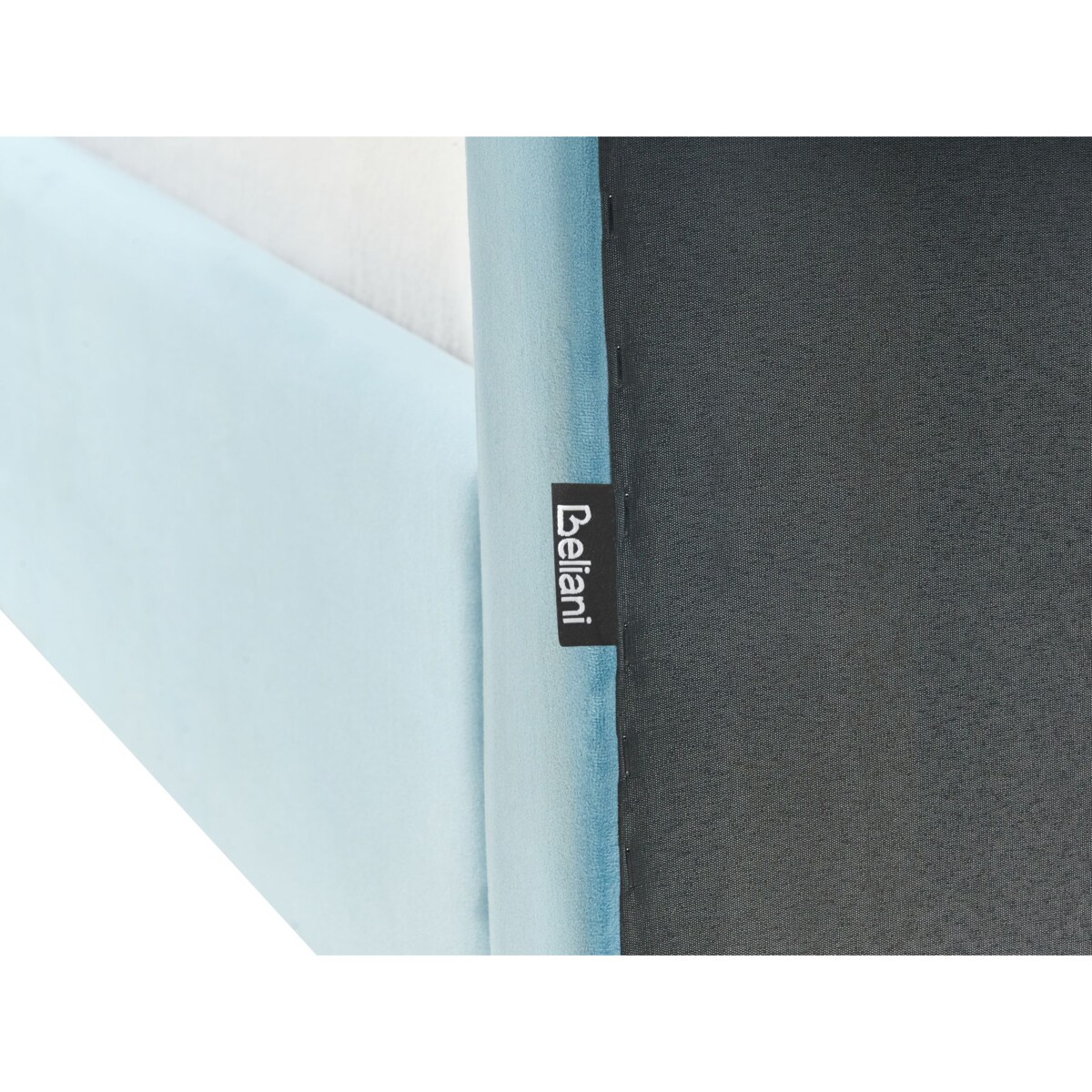 Łóżko dziecięce Miś Welur MAILLES 90 x 200 cm Niebieski