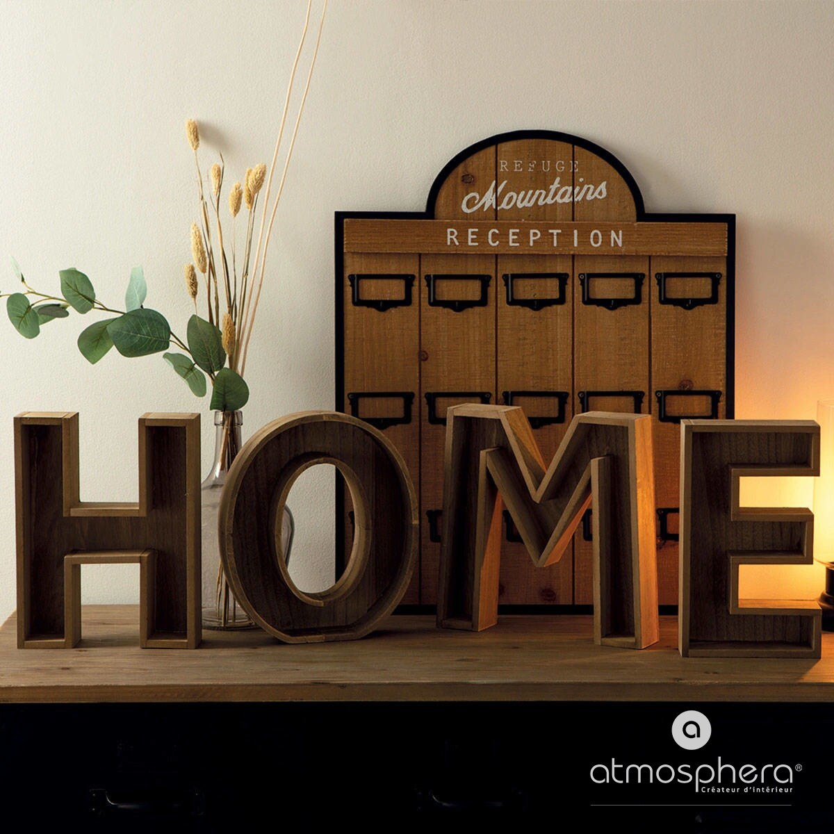 Dekoracyjny napis stojący HOME