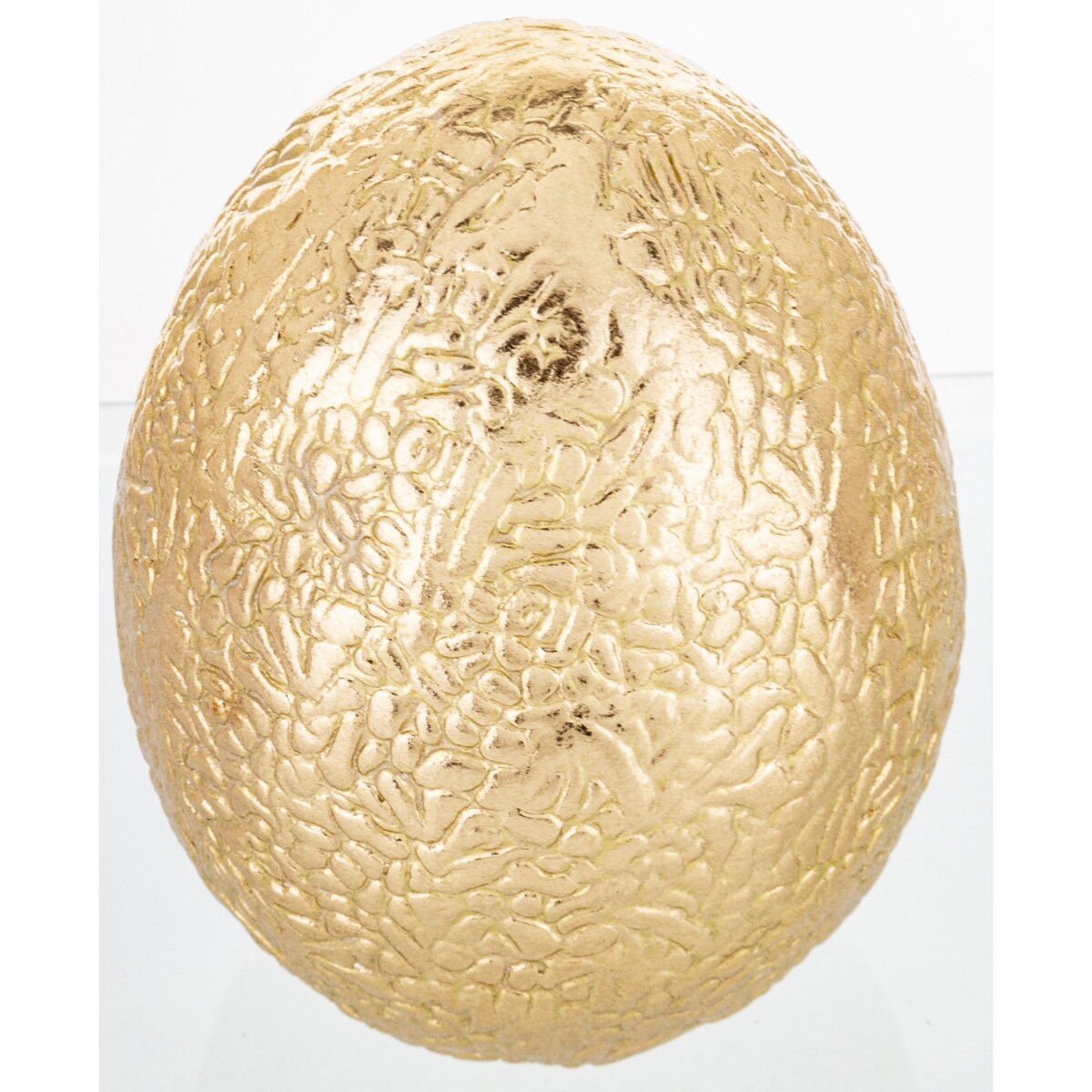 Dekoracja - złote jajko 13x9,5x9,5 cm SONA-3