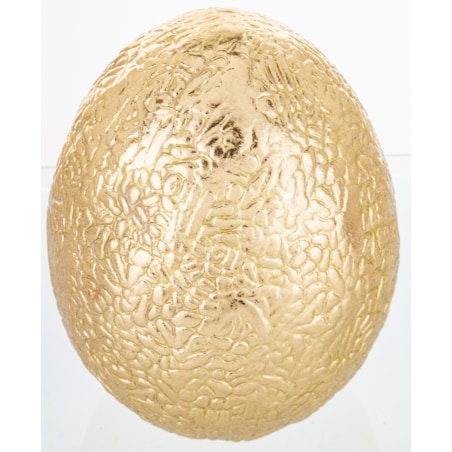 Dekoracja - złote jajko 13x9,5x9,5 cm SONA-3