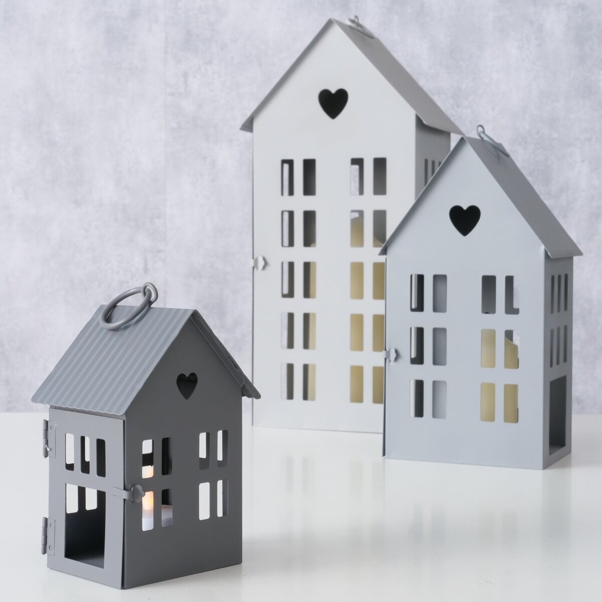 Latarnia dekoracyjna domek ALAMO, 13 - 35 cm