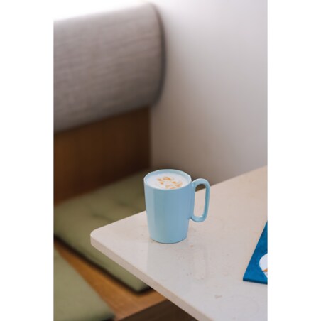 Dwa kubki ceramiczne z uszkiem 250 ml Fuori miętowe 30053