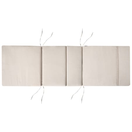 Leżak ogrodowy z poduszką JAVA PREMIUM Drewno akacjowe Jasnobeżowy