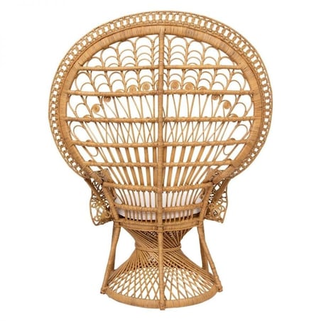 Fotel Peacock Paw z poduszką naturalny Takta