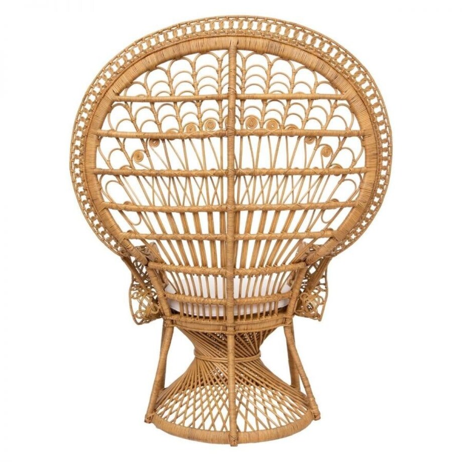 Fotel Peacock Paw z poduszką naturalny Takta