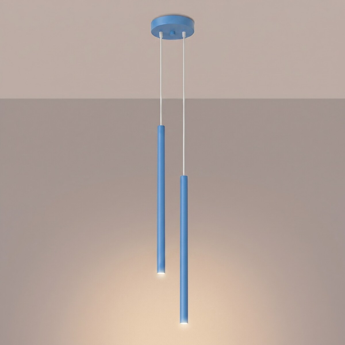 Lampa wisząca PASTELO 2 błękitna