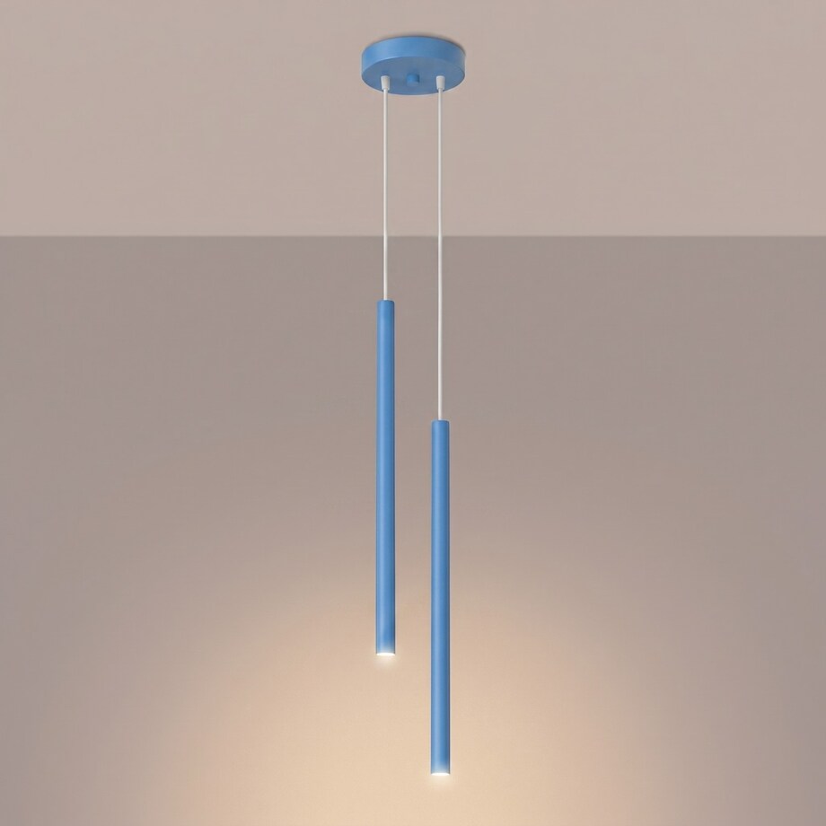 Lampa wisząca PASTELO 2 błękitna