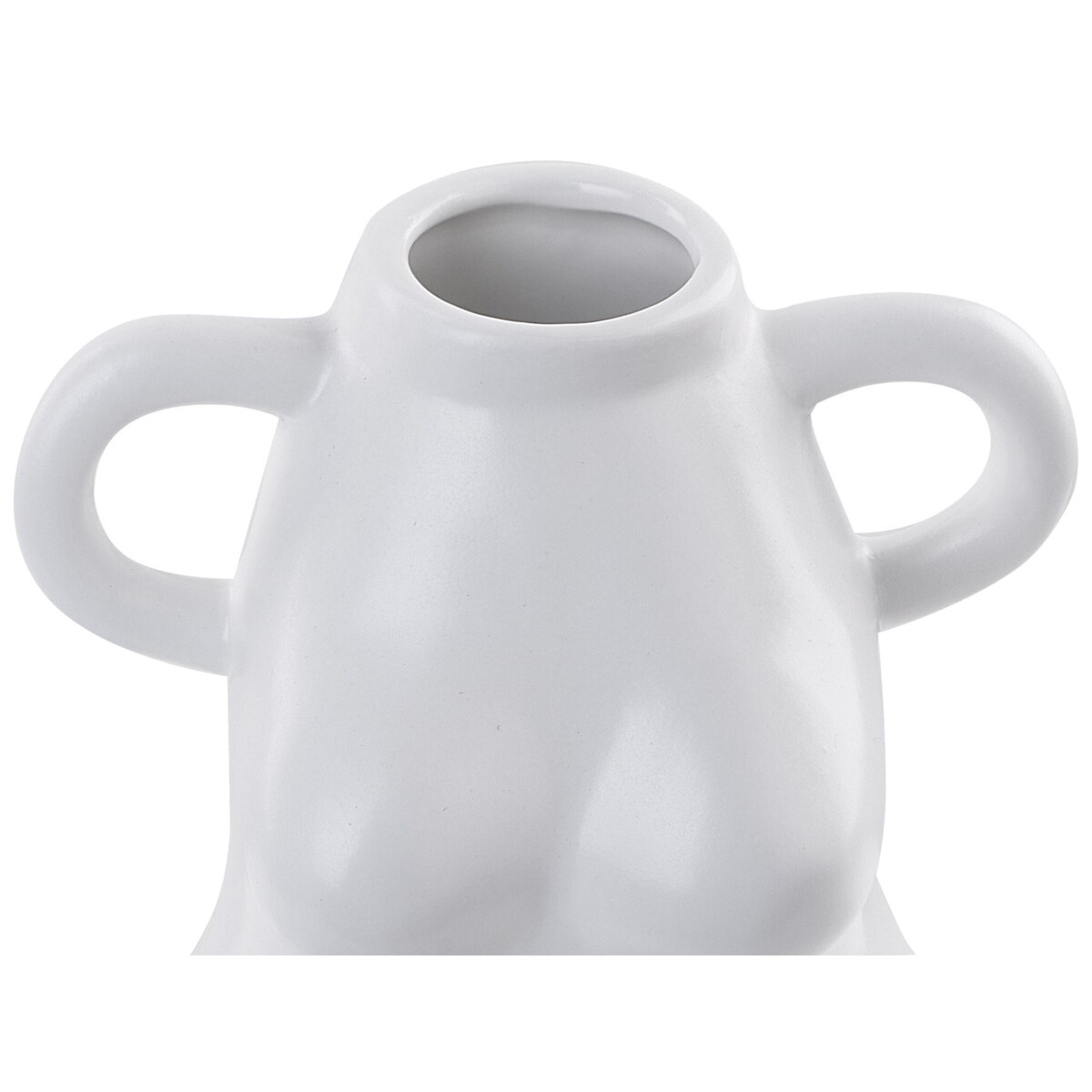 Wazon na kwiaty ceramiczny biały AIGIO