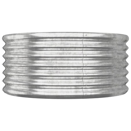 vidaXL Donica ogrodowa, stal ocynkowana, 80x80x36 cm, srebrna