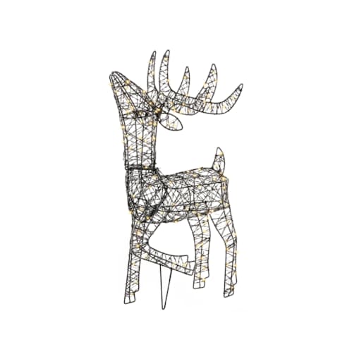 Dekoracja ogrodowa LED RAVSJON Renifer 58 cm Czarny