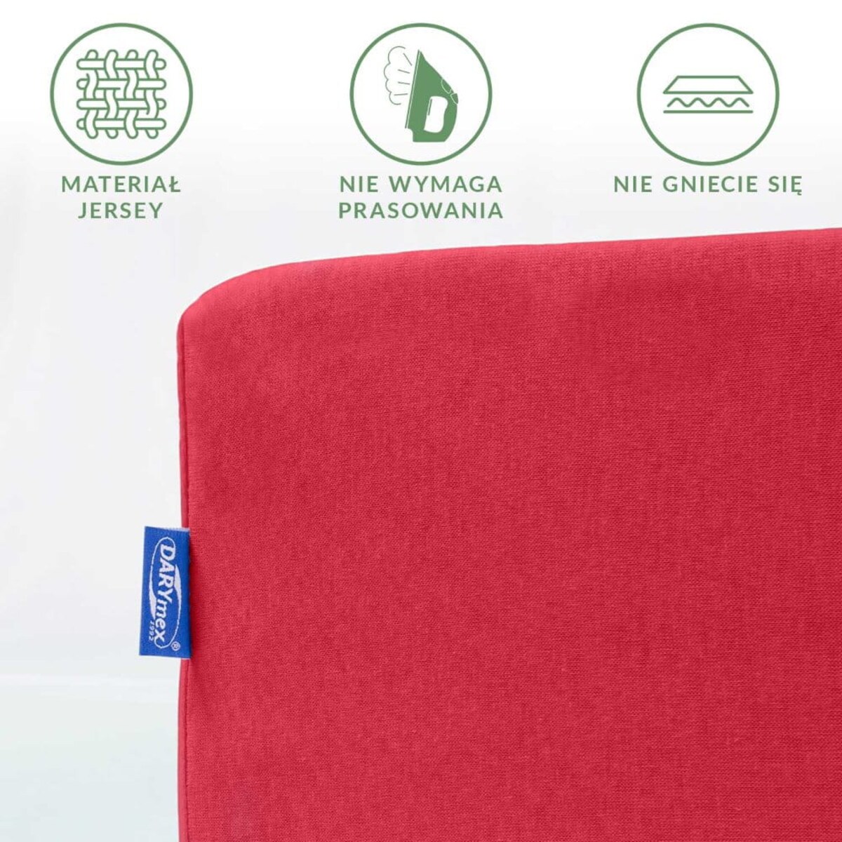 Prześcieradło jersey z gumką 40x90 kolor Koral