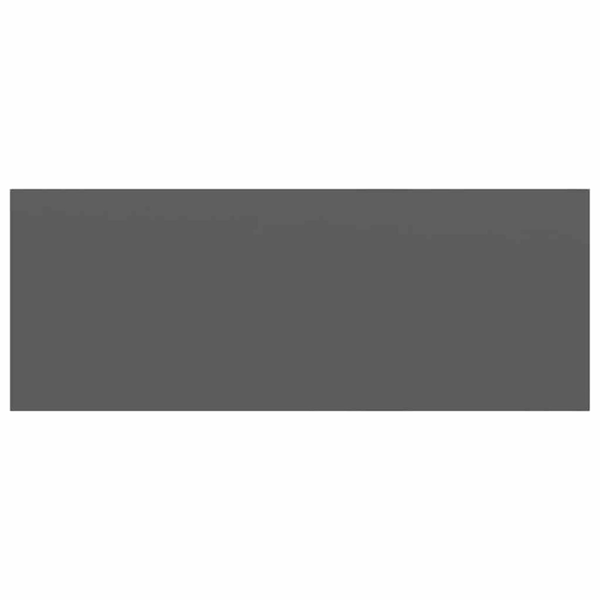 vidaXL Półka ścienna, wysoki połysk, szara, 60x23,5x3,8 cm, MDF