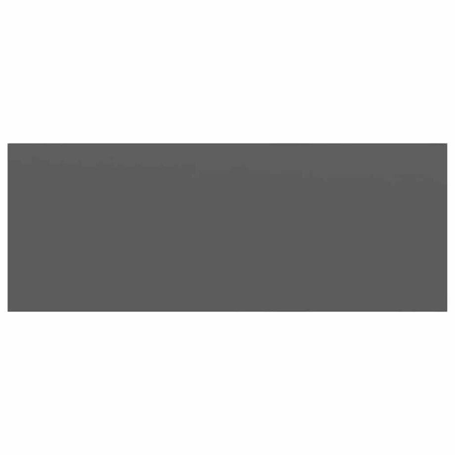 vidaXL Półka ścienna, wysoki połysk, szara, 60x23,5x3,8 cm, MDF