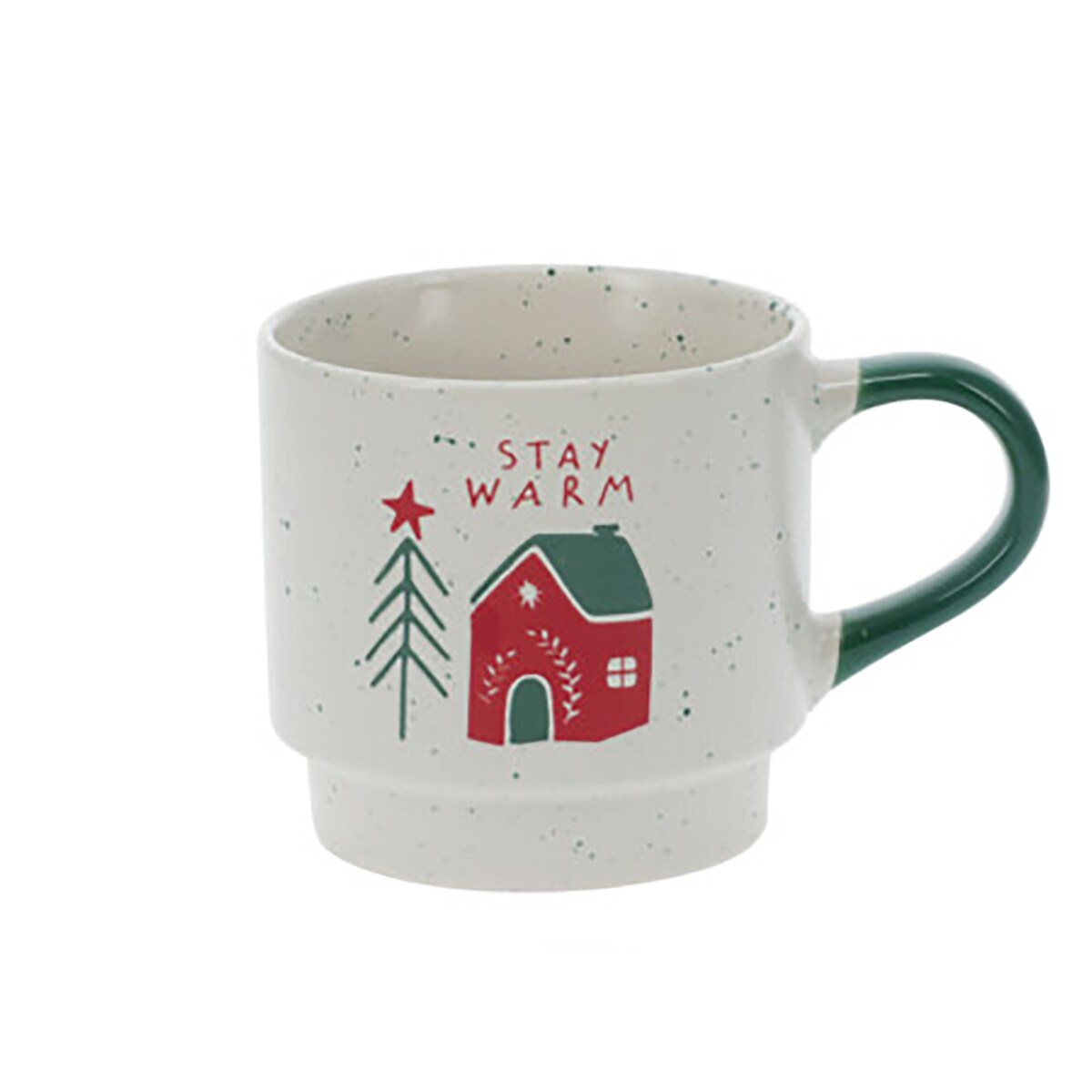 Kubek Z Uchem Świąteczny 380 Ml Porcelanowy Zimowy Świąteczny