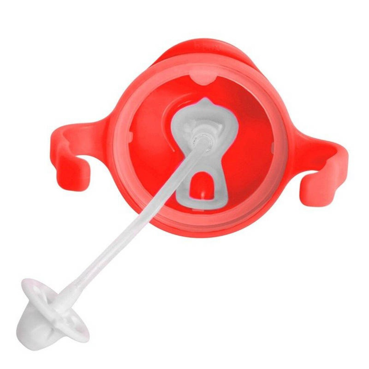 Bidon dla dzieci ze słomką 240 ml - kubek niekapek arbuzowy, b.box